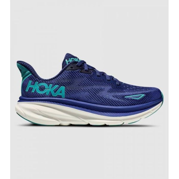 Hoka Clifton 9 (D Wide) Womens Shoes (Blue - Size 10)