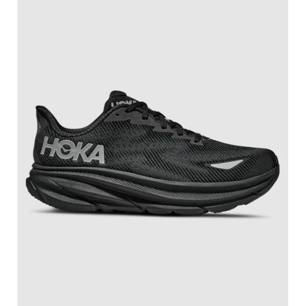 Hoka Clifton 9 Gore Shoes (Black - Size 6.5)