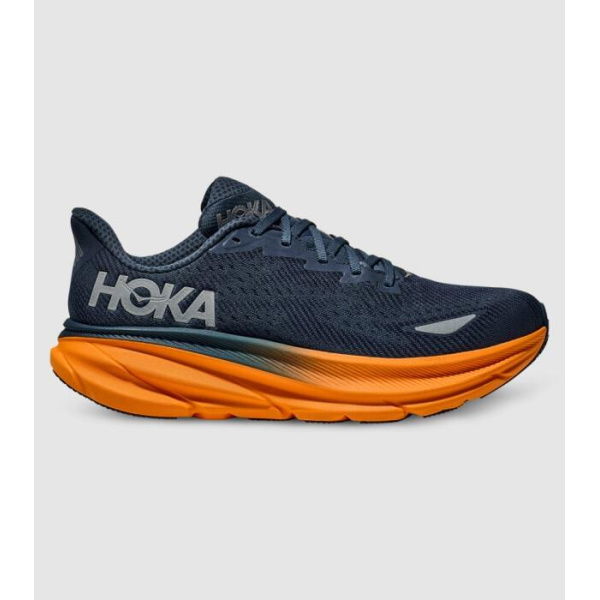 Hoka Clifton 9 Gore Shoes (Orange - Size 10)