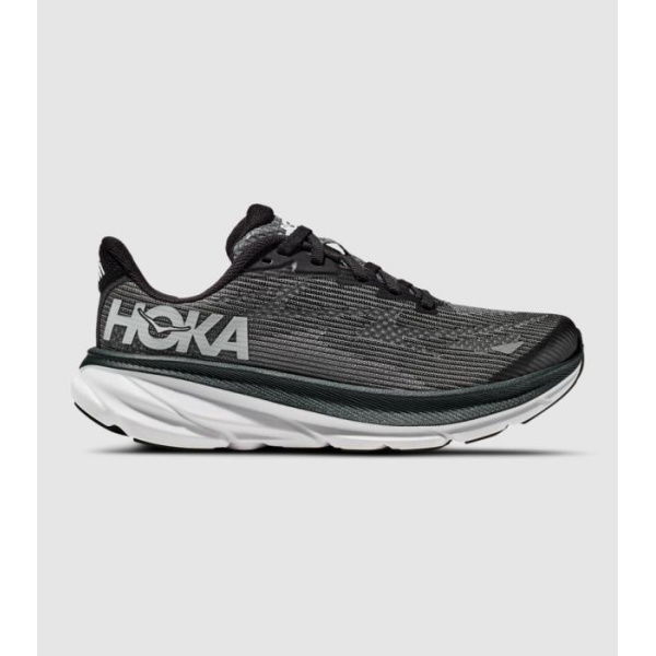 Hoka Clifton 9 (Gs) Kids (Black - Size 4)