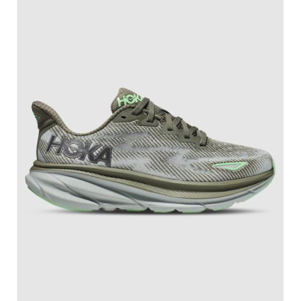 Hoka Clifton 9 Womens Shoes (Green - Size 10)