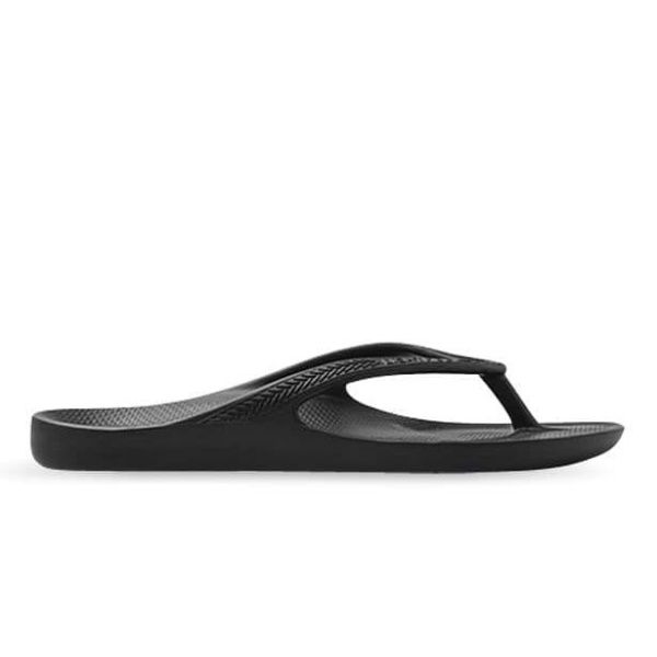 Lightfeet Revive Arch Support Mens Thong (Black - Size 10)