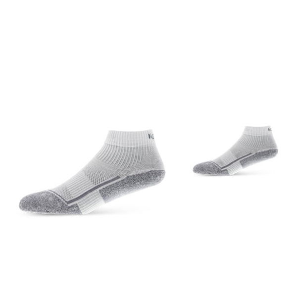 Lightfeet Running Mini Crew White Light Grey Marle ( - Size XSM)