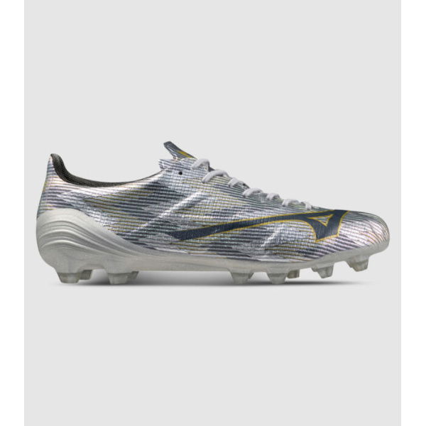 Mizuno Alpha Elite 2 (Fg) Mens Football Boots (White - Size 10.5)