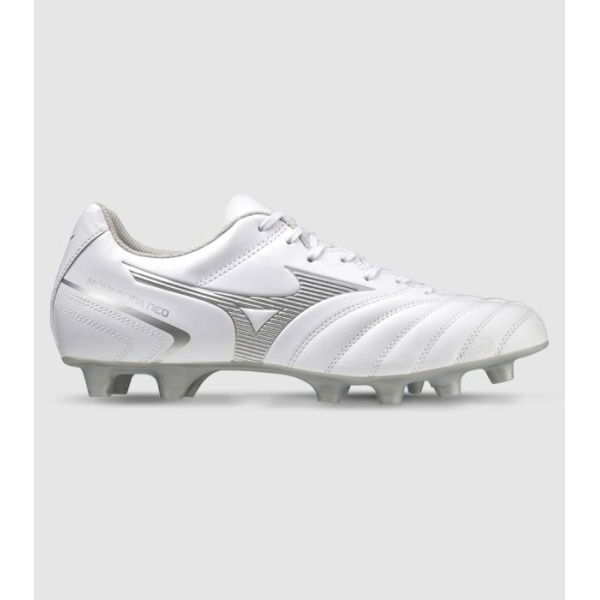 Mizuno Monarcida Neo 2 Select (Fg) (2E Wide) Mens Football Boots Shoes (White - Size 11.5)