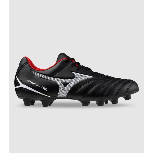 Mizuno Monarcida Neo 3 Select (Fg) (2E Wide) Mens Football Boots (Black - Size 7.5)