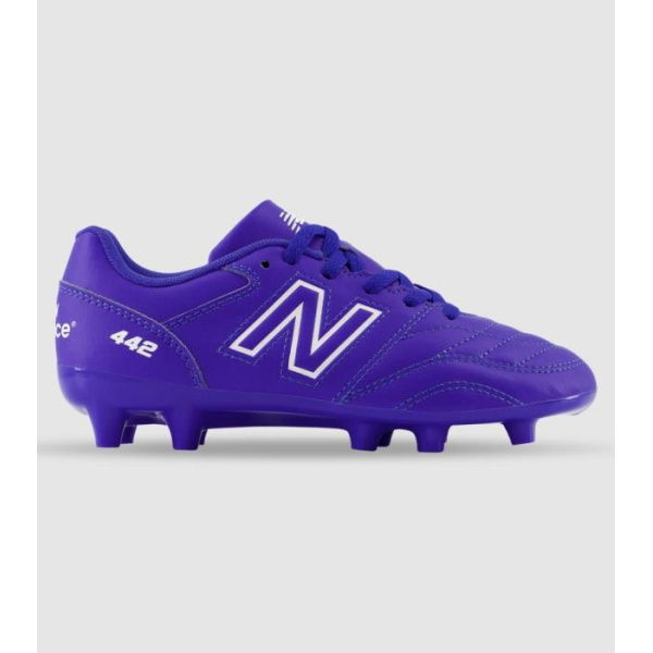 New Balance 442 V2 (Fg) (Gs) Kids Football Boots (Purple - Size 6)