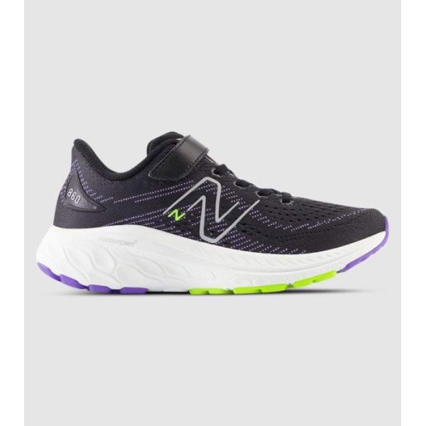 New Balance 860 V13 (Ps) Kids Shoes (Black - Size 13)