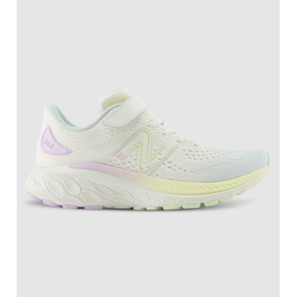 New Balance Fresh Foam 860 V13 (Ps) Kids Shoes (White - Size 3)