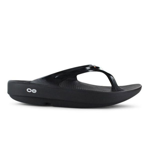 Oofos Oolala Thong Womens Black (Black - Size 10)