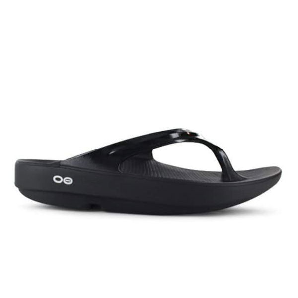 Oofos Oolala Thong Womens Black (Black - Size 6)