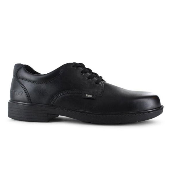 Roc Rockford Senior Boys School Shoes (Black - Size 9.5)