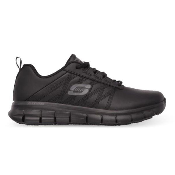 Skechers Sure Track Erath (D Wide) Womens Shoes (Black - Size 6.5)