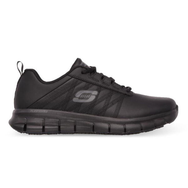 Skechers Sure Track Erath (D Wide) Womens Shoes (Black - Size 8)