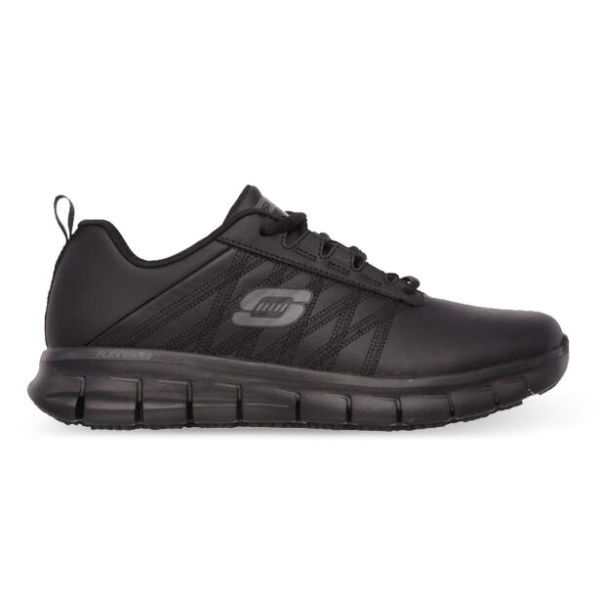 Skechers Sure Track Erath (D Wide) Womens Shoes (Black - Size 9.5)