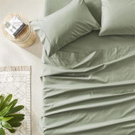 Detailed information about the product Adairs Green Double 1500TC Brooklyn Eucalyptus Sheet Set Green