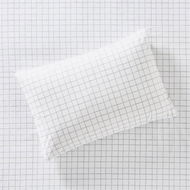 Detailed information about the product Adairs 1500TC Brooklyn Printed Silver Grid Pillowcase - Grey (Grey European Pillowcase Each)