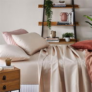 Detailed information about the product Adairs 1500TC Brooklyn Separates Natural (Natural European Pillowcase Each)