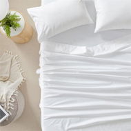 Detailed information about the product Adairs White European Pillowcase Each 1500TC Brooklyn Separates