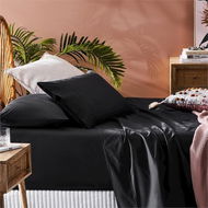 Detailed information about the product Adairs 300TC Fresh Coal Sheet Set - Black (Black Double)