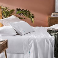 Detailed information about the product Adairs White Double 300TC Fresh White Sheet Set