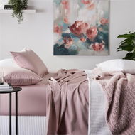 Detailed information about the product Adairs Pink King Pillowcase Pair 600tc Bamboo Cotton Separates Violet