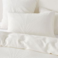 Detailed information about the product Adairs Acai Off White Matelasse Pillowcase (White European Pillowcase Each)