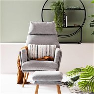 Detailed information about the product Adairs Grey Chair & Foot Rest Anderson Furniture Collection Grey 1 Seater Chair & Foot Rest