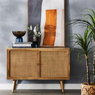 Detailed information about the product Adairs Anjuna Collection 2 Door Sideboard Natural (Natural Sideboard)