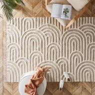 Detailed information about the product Adairs Natural 200x300cm Archie Natural & Ivory Rug