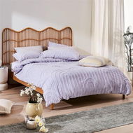 Detailed information about the product Adairs Archie Tufted Lilac Quilt Cover - Purple (Purple Double)