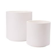 Detailed information about the product Adairs Arno White Pot (White Large)