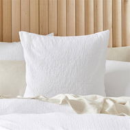 Detailed information about the product Adairs White King Pillowcase Each Aspen Snow