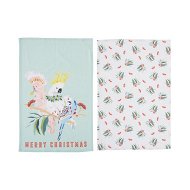 Detailed information about the product Adairs Green Australian Birds Festive Tea Towel
