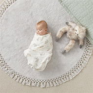 Detailed information about the product Adairs White Swaddles Baby Bush Babies Natural Cotton Muslin Baby Swaddles 2pk