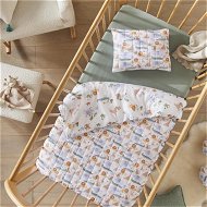 Detailed information about the product Adairs White Jungle Juniors Baby Quilted Cot Quilt Cover Set