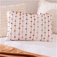 Detailed information about the product Adairs Babylon Spiced Berry Loop Cushion - White (White Cushion)