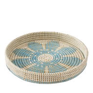 Detailed information about the product Adairs Blue Bahama Flower Tray