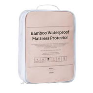 Detailed information about the product Adairs White Queen Bamboo Waterproof Mattress Protector White