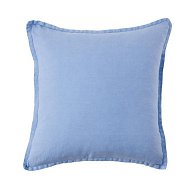 Detailed information about the product Adairs Blue Cushion Belgian Pacific Blue Vintage Washed Linen Cushion