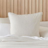 Detailed information about the product Adairs Berlin Waffle Natural Marle Pillowcases (Natural European Pillowcase Each)