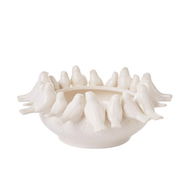 Detailed information about the product Adairs Bird Ivory Bowl - White (White Bowl)