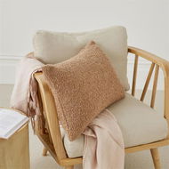 Detailed information about the product Adairs Brown Cushion Boucle Hazelnut