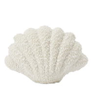 Detailed information about the product Adairs White Door Stop Boucle Shell Snow Door Stop White