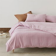 Detailed information about the product Adairs Purple Double Bronte Quilted Mauve Quilt Cover