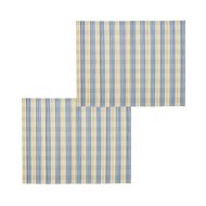 Detailed information about the product Adairs Blue Pack of 2 Brooklyn Blue Bamboo Placemat Pack of 2