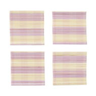 Detailed information about the product Adairs Purple Brooklyn Lilac Bamboo 4 Pack Coasters