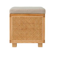 Detailed information about the product Adairs Burleigh Natural Storage Ottoman (Natural Storage Ottoman)