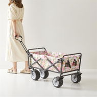 Detailed information about the product Adairs Pink Beach Trolley Byron Floral Blue Beach Trolley Pink