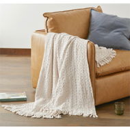 Detailed information about the product Adairs Natural Throw Byron Throw Stone Natural